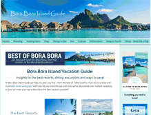 Tablet Screenshot of boraboraislandguide.com